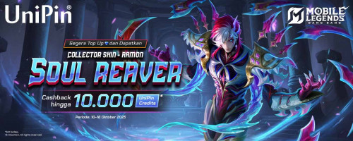 Collector Skin Baru Telah Tiba! Dapatkan Aamon – Soul Reaver di UniPin dan Nikmati Cashback hingga 10.000 Credits!
